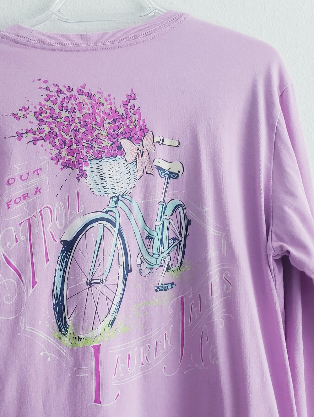 Lauren James Long Sleeve Flower Spring Bike Top - Picture 3 of 7